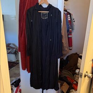 Burning Torch Black Trench Coat